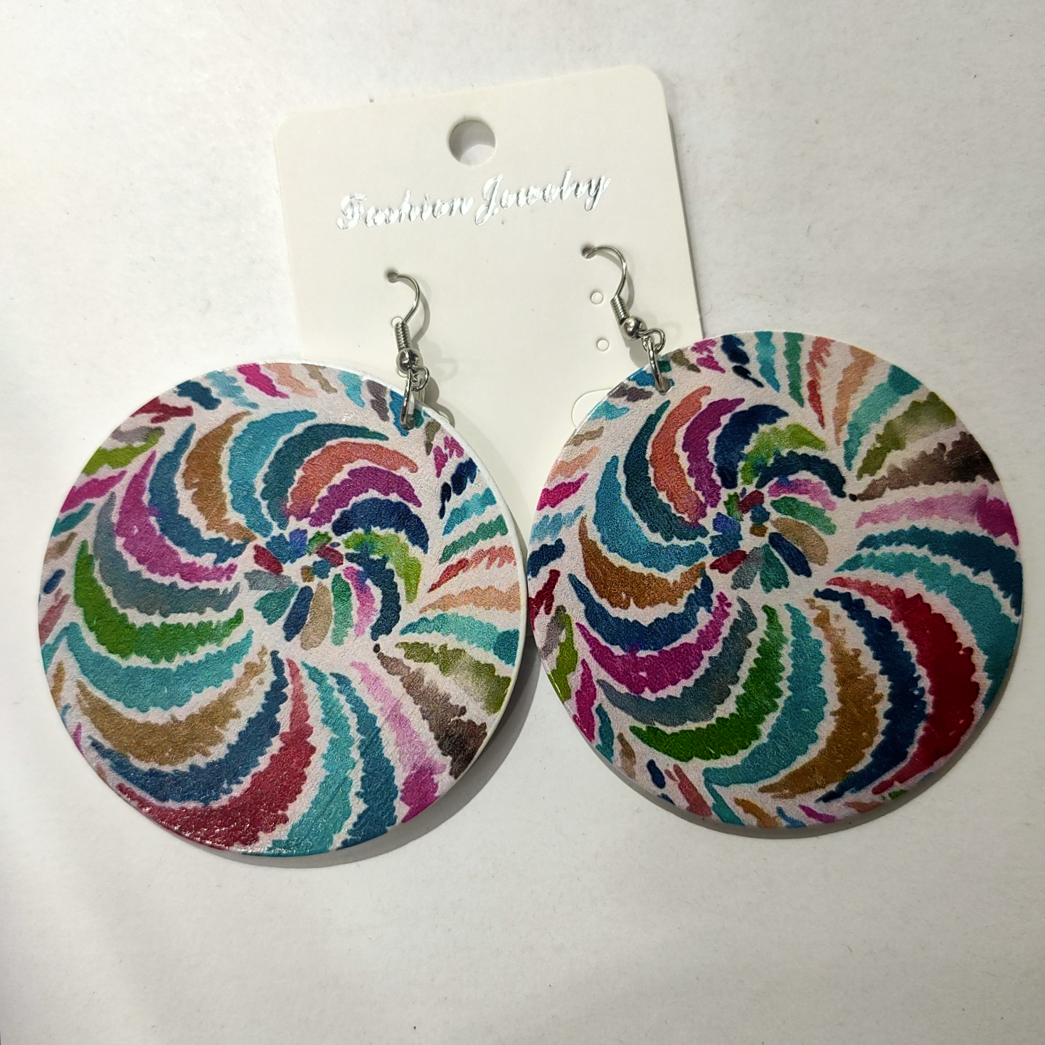 Factory direct sales 6 cm wooden earrings 100