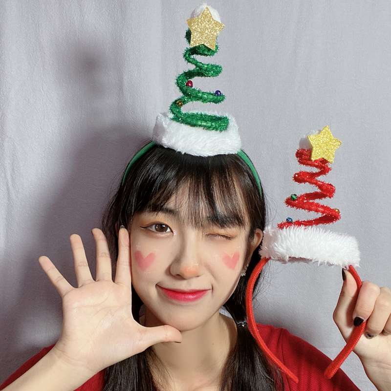 圣诞头箍发箍圣诞帽鹿角饰品小鹿雪人头箍圣诞老人头饰发箍发簪11详情图2