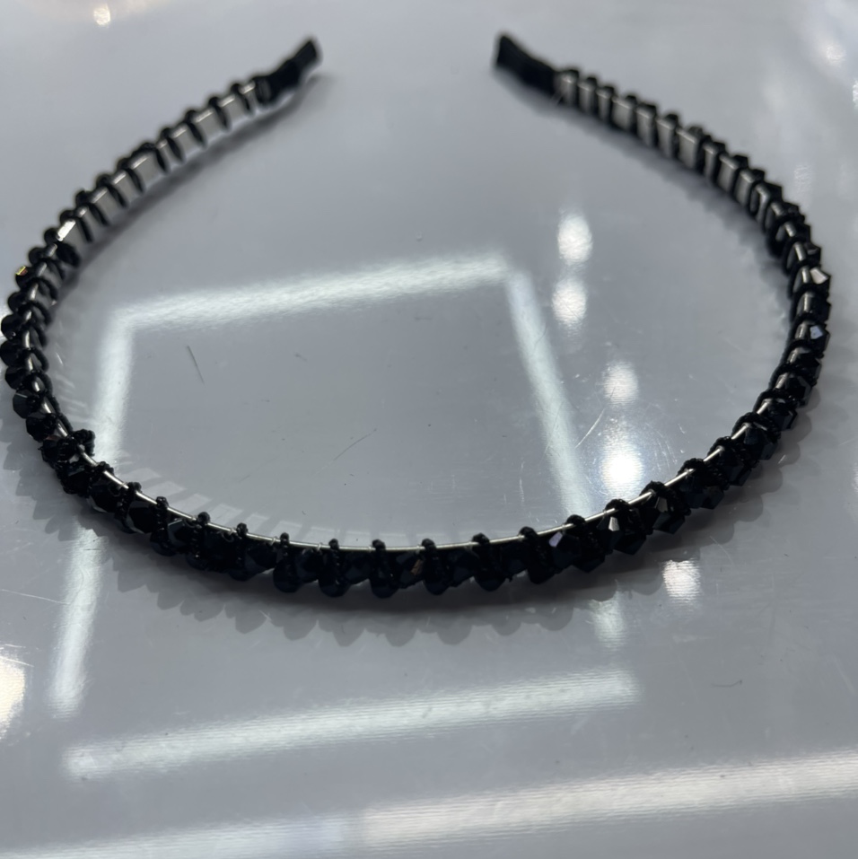The latest crystal made by hand is gold silk black