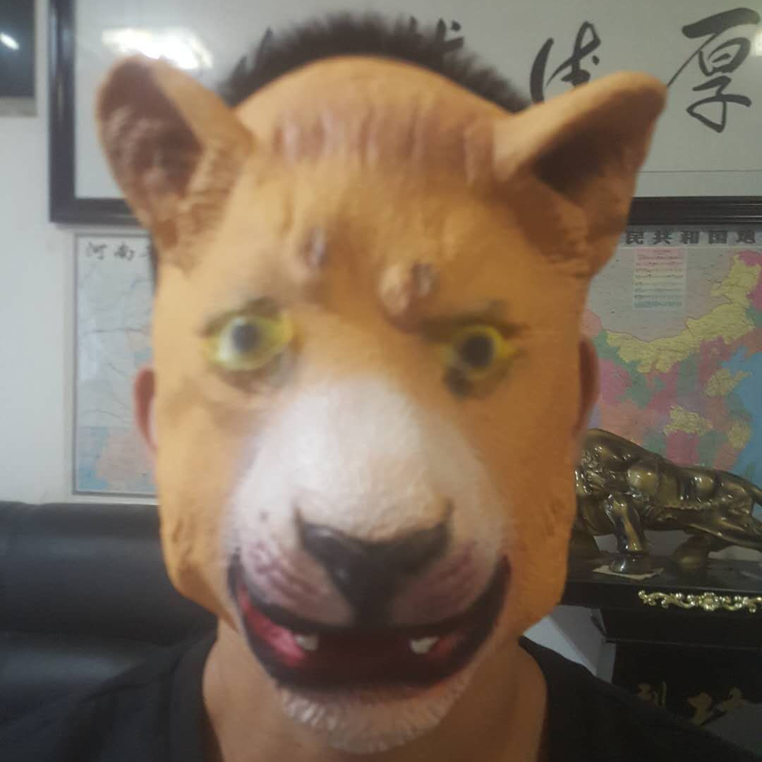 万圣节柿子面具