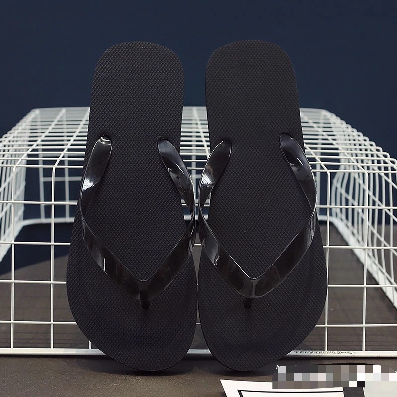 Custom Logo Pattern Military Green Light Plate Flip-Flops For Men details Picture