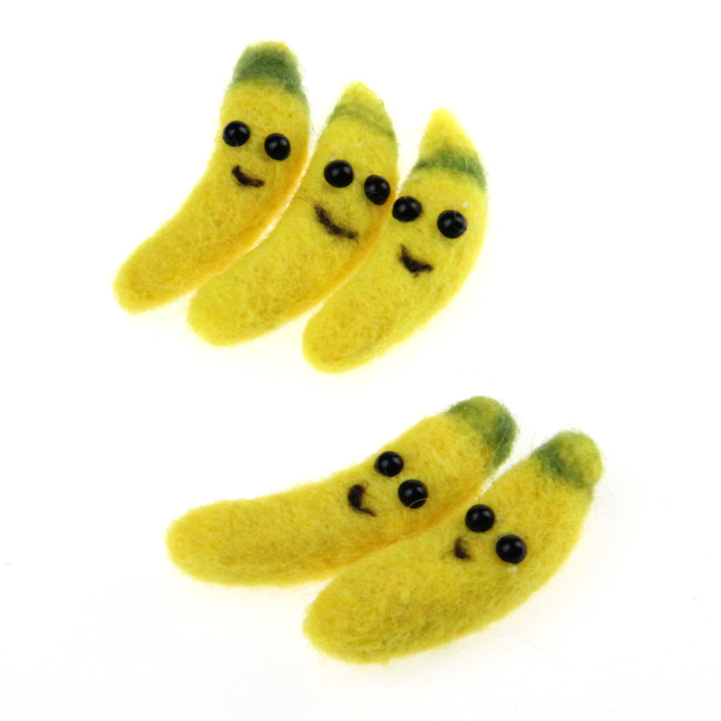 Wool felt fruit banana Zaxi accessory DIY is super charming, super cute, super elegant, simple and generous