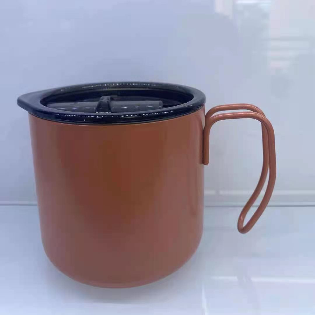 All-steel handle coffee cup