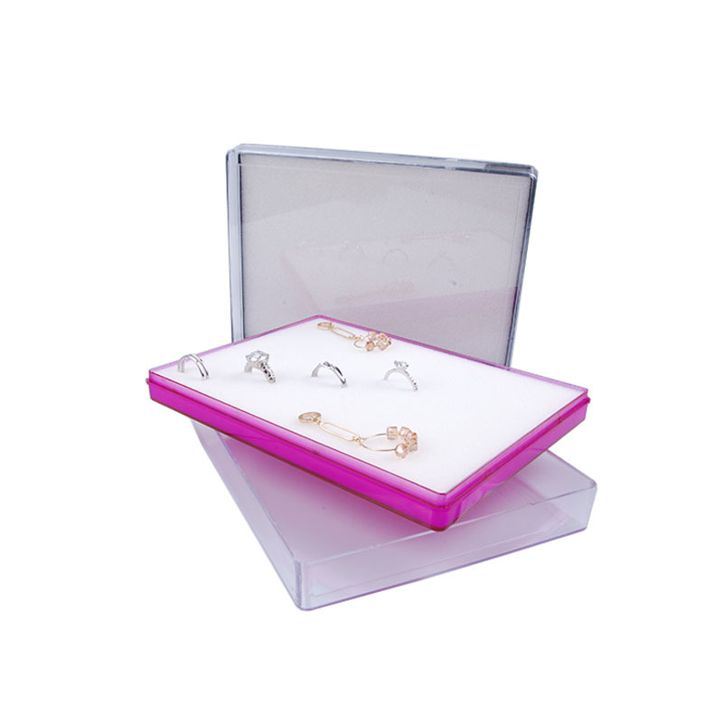 Manufacturers direct sales creative candy color multi-ring box acrylic jewelry packaging box earrings jewelry gift box thumbnail