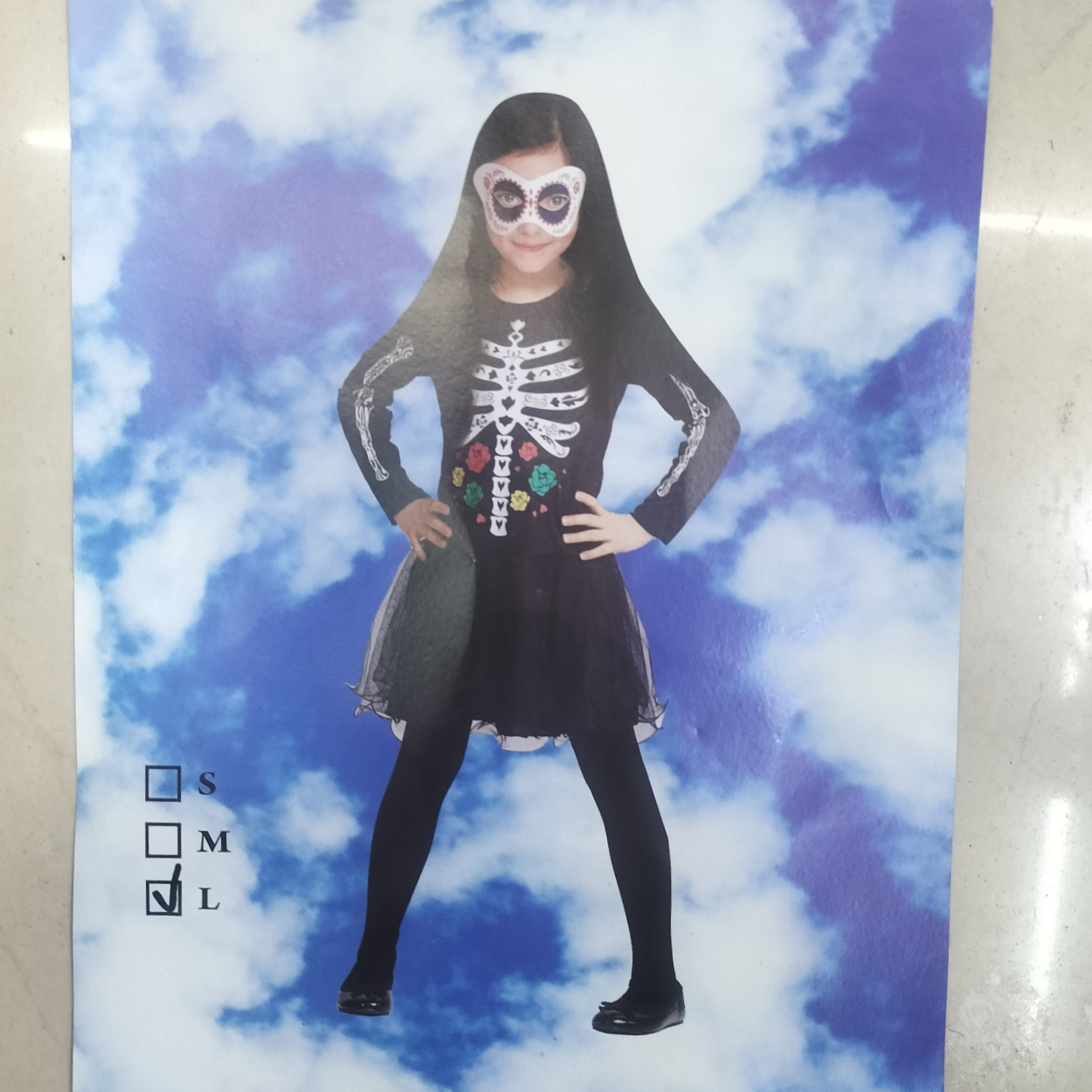 Wholesale of new female skeleton costumes, Halloween party costumes, performance costumes and stage costumes