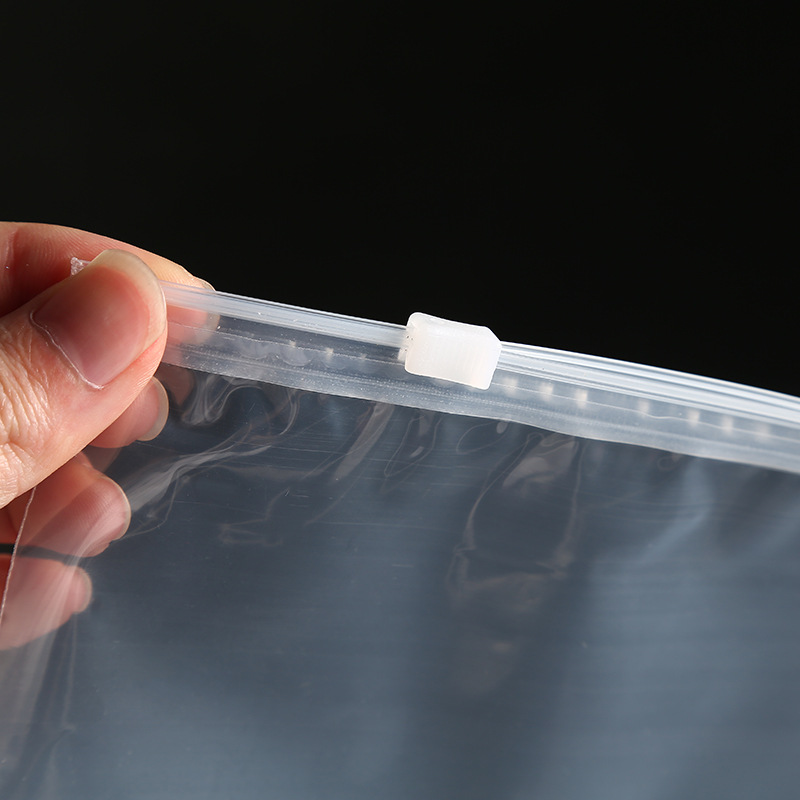 Transparent zipper bag, double 10 threads, 45*55 detail image 2