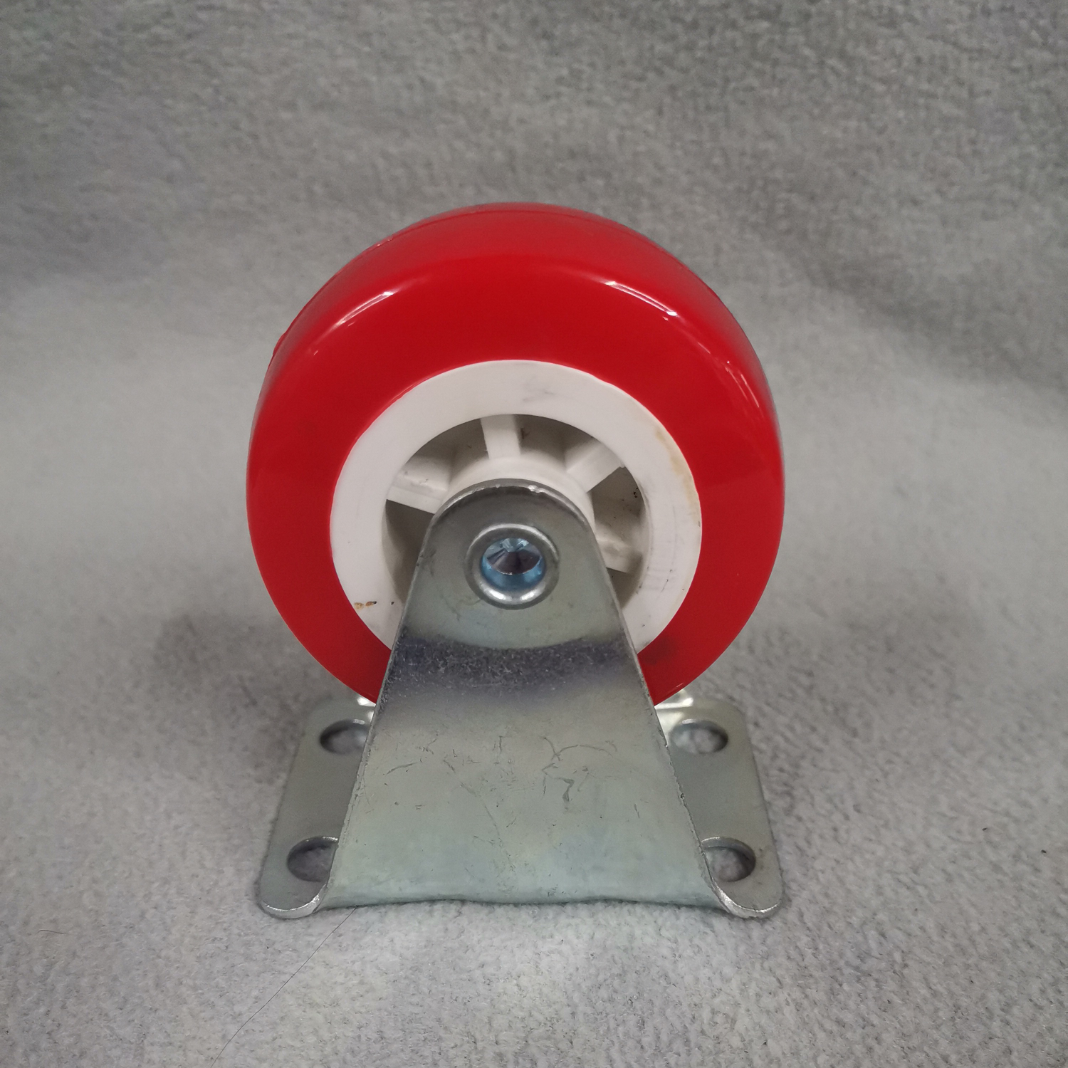 2.5寸PVC白芯红轮定向轮