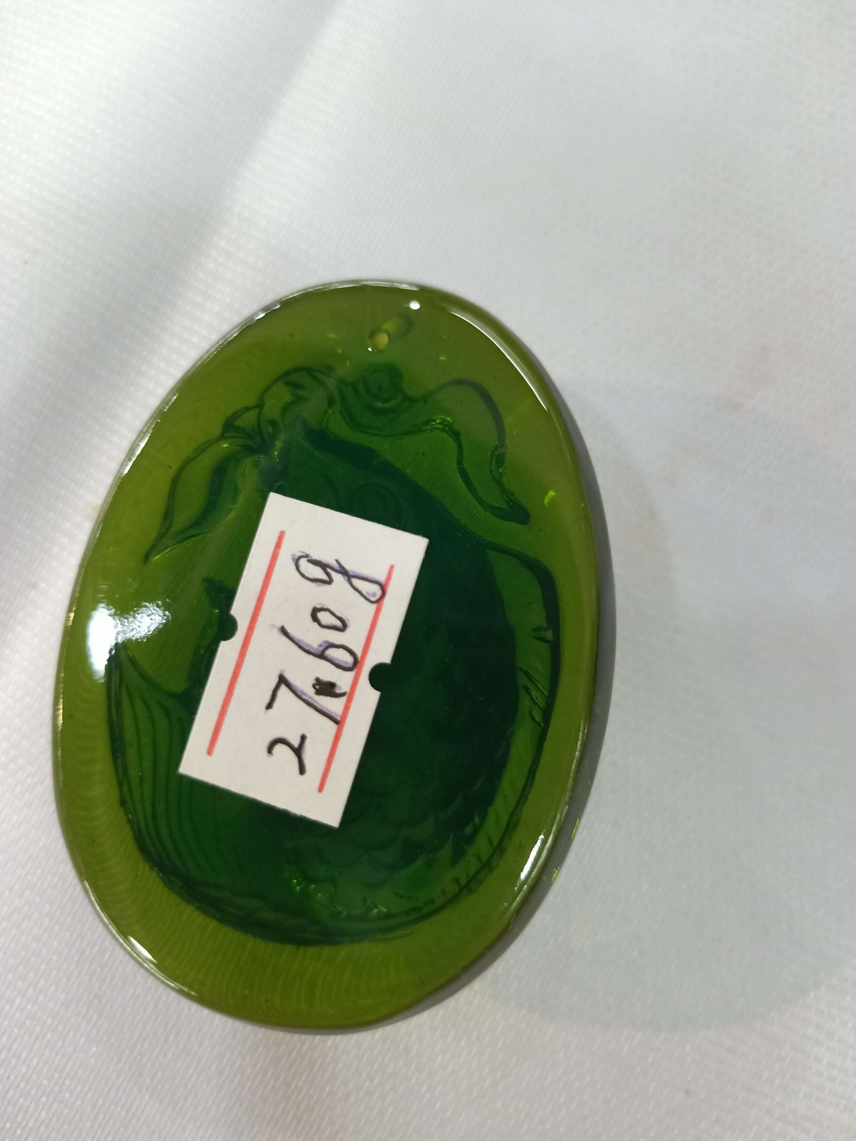年年有余天然蜜蜡绿珀吊坠详情图1