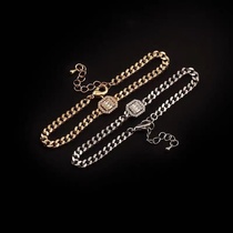 Zircon block bracelet