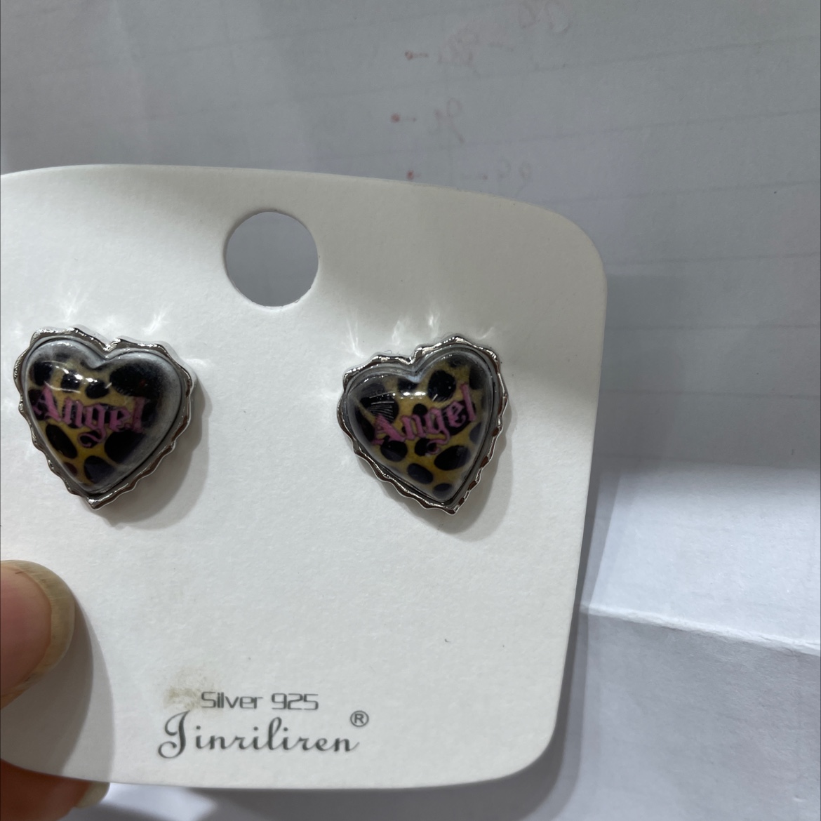 Beauty Today Korean earrings and stud stud fashion with black spots