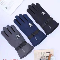 Winter gloves wholesale thickened large cotton and velvet gloves winter men fashion new bike households plus cotton warm spot A-word gloves
