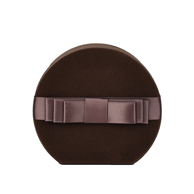 Zhihua Factory offers direct sales of ribbon velvet jewelry boxes, semi-cylindrical storage boxes, and custom wholesale jewelry packaging details Picture