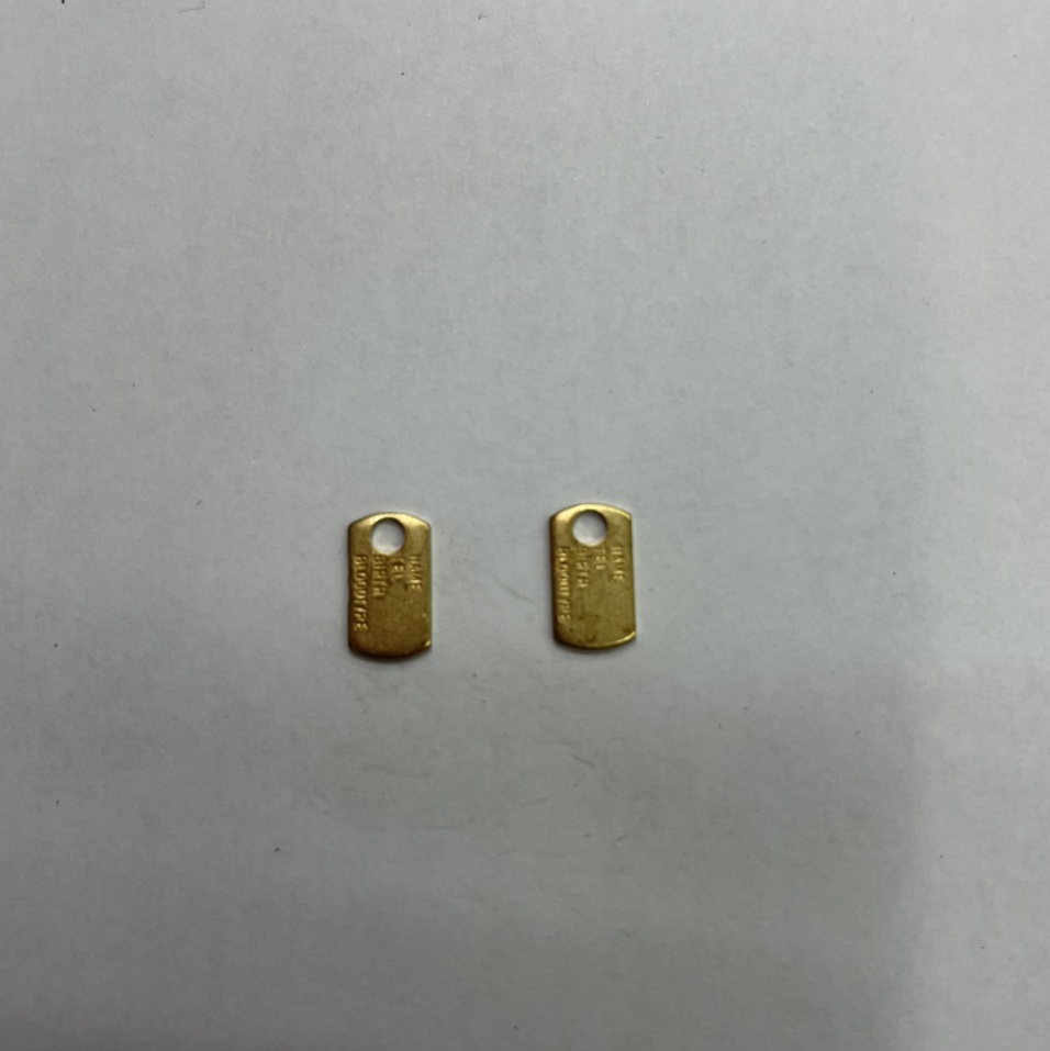 Aotong accessories XH05471 rectangular tag lettering thumbnail