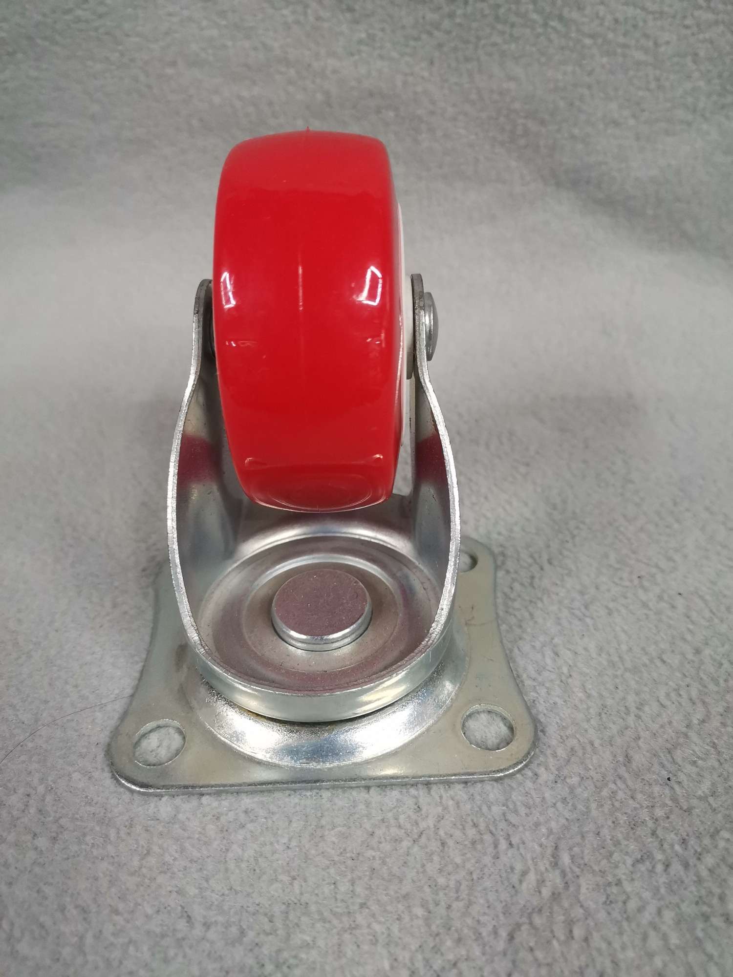 2.5-inch PVC white core red wheel universal wheels Specification image
