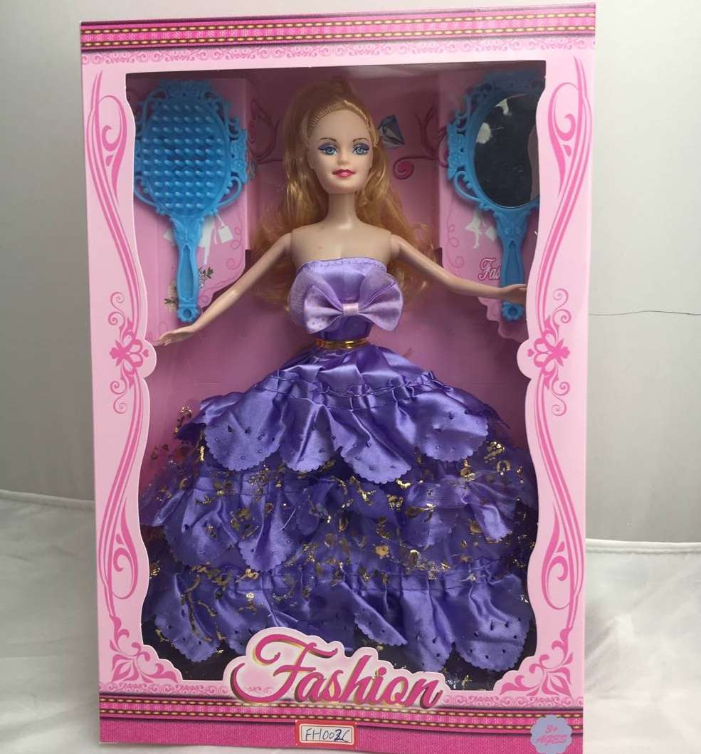 11.5-inch solid Barbie blue dress boxed doll Specification image