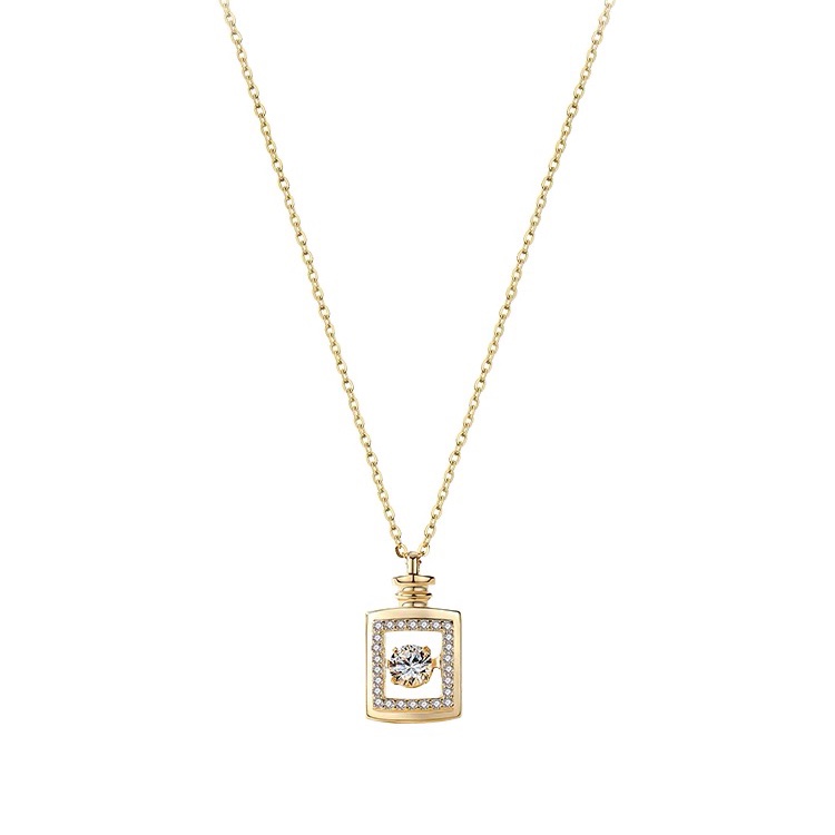 Perfume bottle necklace