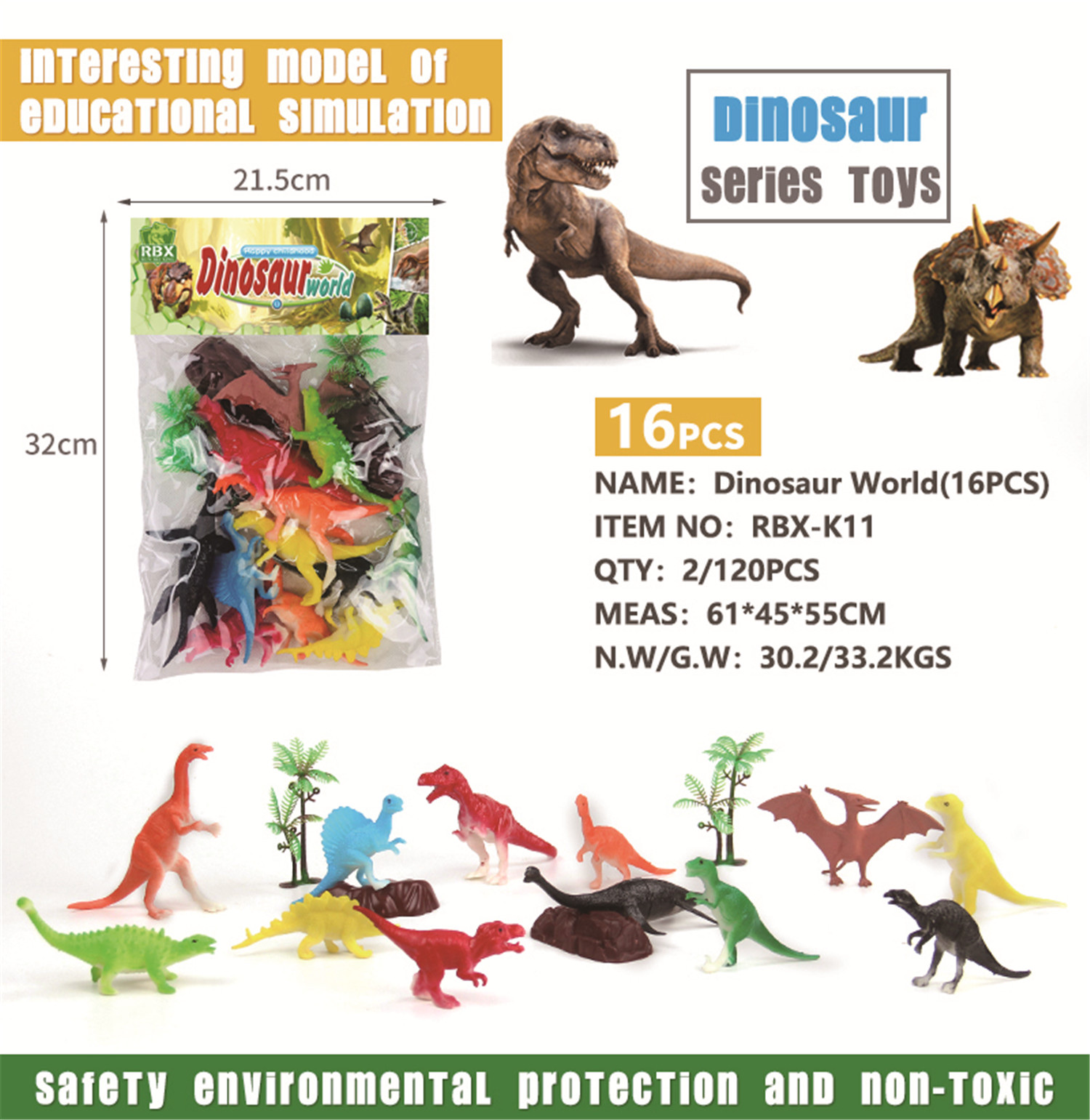 The dinosaur world is complemented by trees details Picture