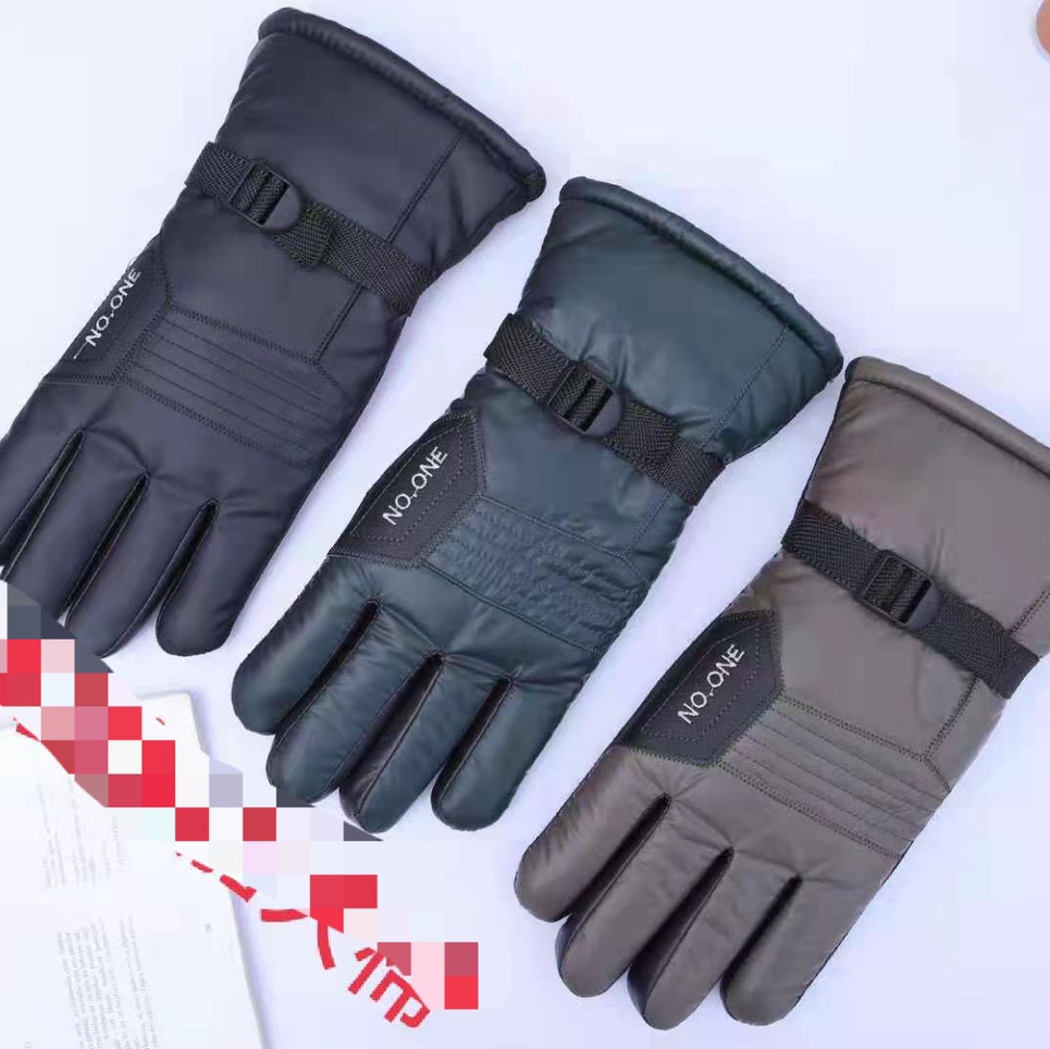 Winter gloves wholesale thickened large cotton and velvet gloves winter men fashion new bike households plus cotton warm spot adhesive cloth embroidered gloves