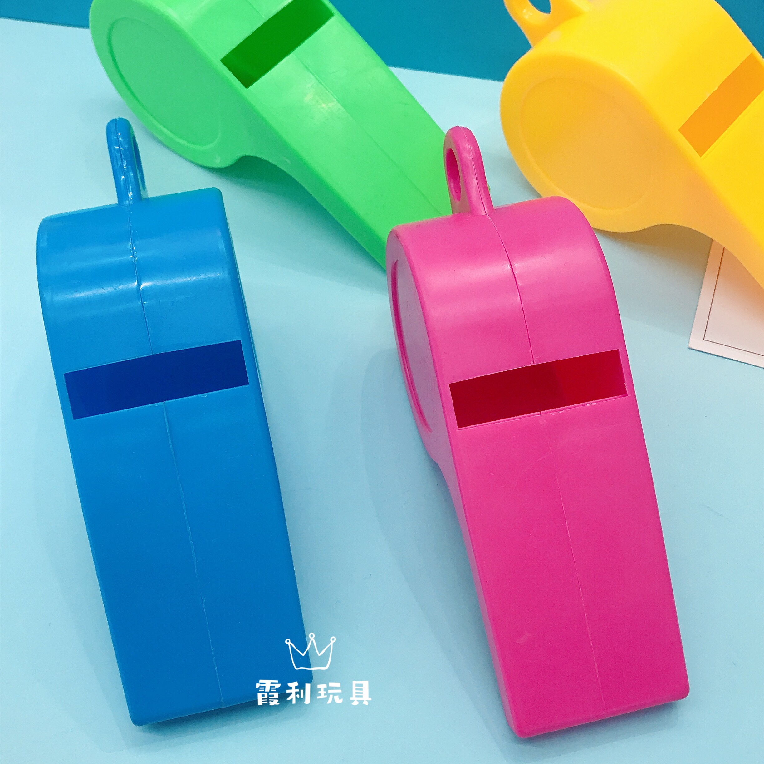 The oversized whistle cheering props liven up the atmosphere at the party Specification image
