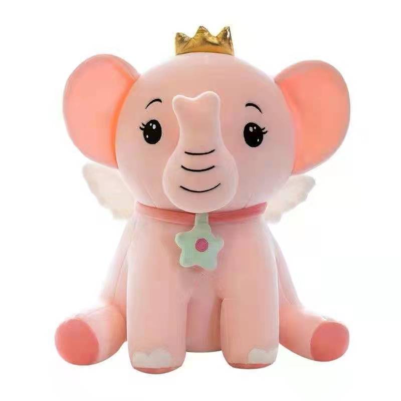 Dreamy plush toy large-sized Yellow crested elephant premium figurine Application Scenario