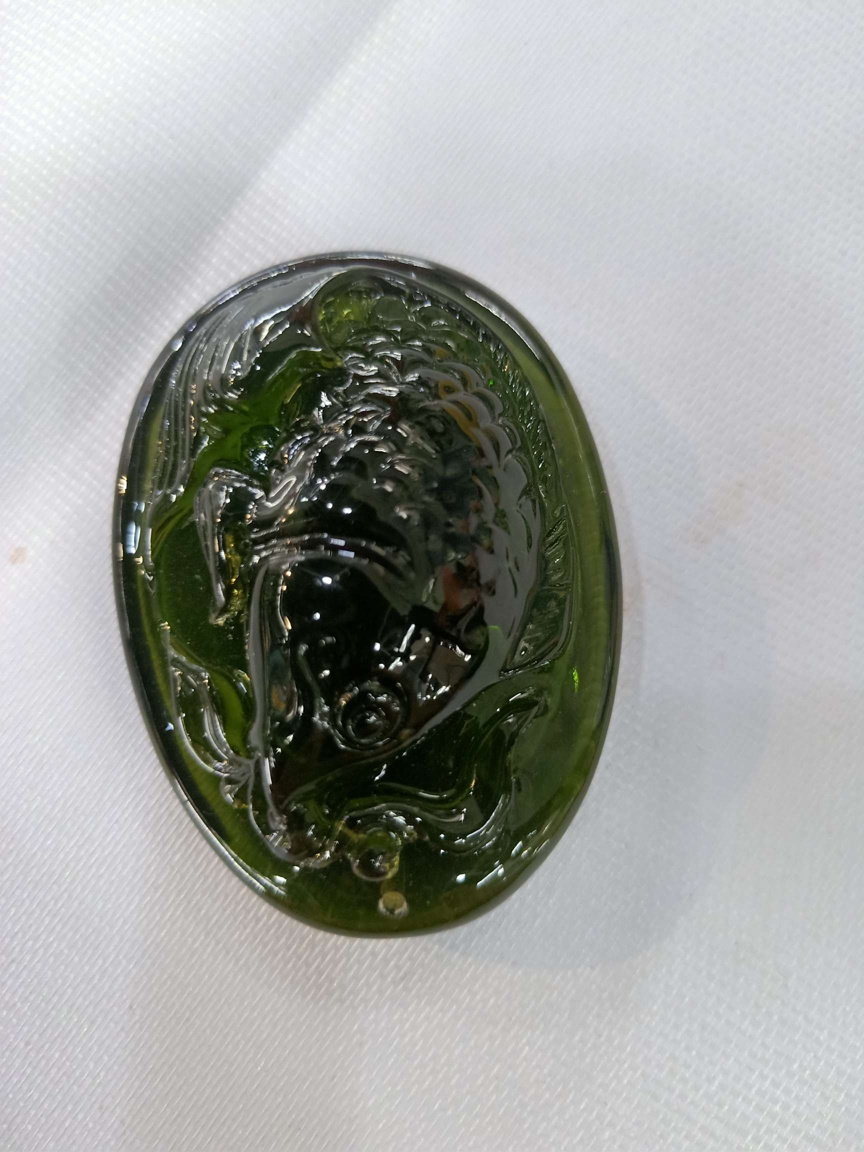 年年有余天然蜜蜡绿珀吊坠产品图