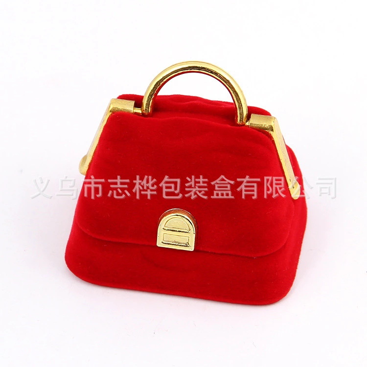 Zhihua Factory offers direct sales of mountain-shaped bags, bow-shaped women's bags, large rectangular bags, bell tower ring boxes, and high-end flocked boxes Item Picture