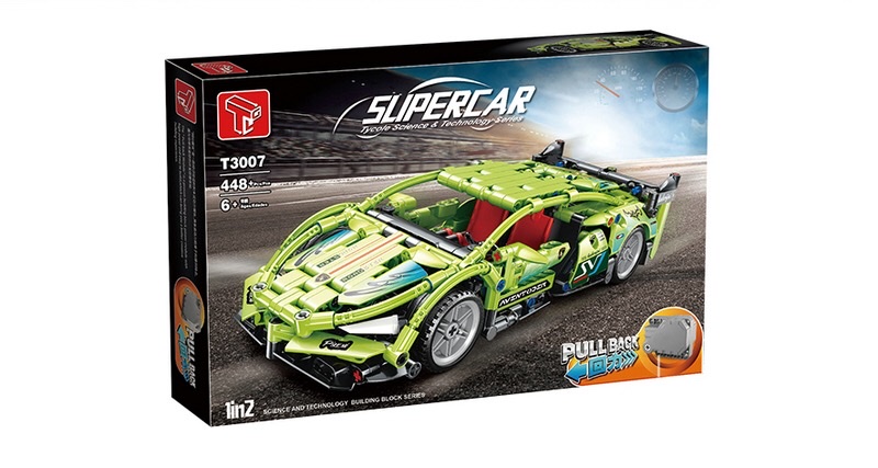 T3007  回力兰博基尼，448PCS详情图1