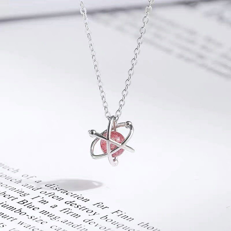 Ring planet necklace