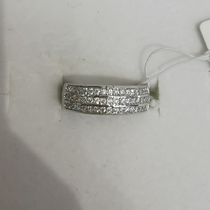 3 zircon rings silver