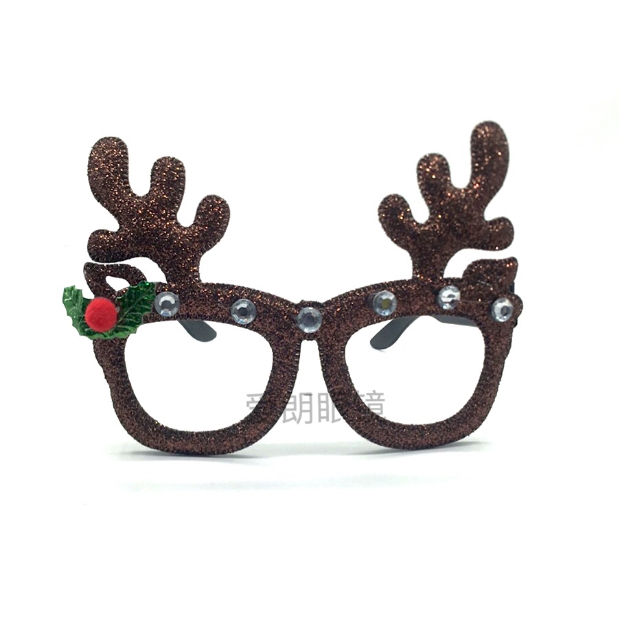 圣诞装饰眼镜  圣诞节派对装扮道具鹿角