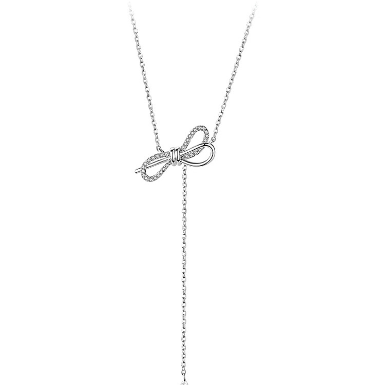 Thread through butterfly necklace
