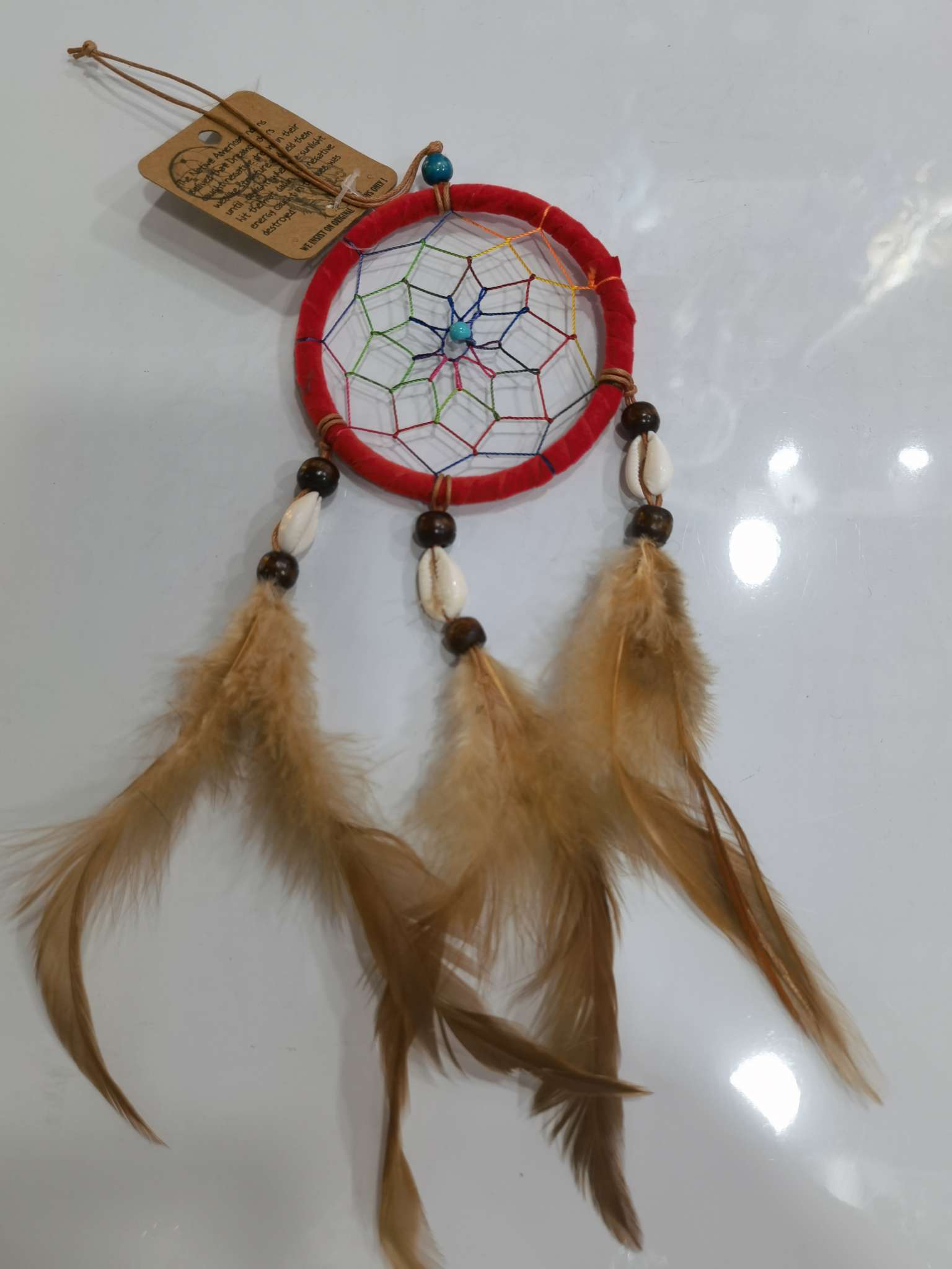 印第安手工编织创意现代家居装饰挂饰浪漫节日礼物大型羽毛捕梦网Rs详情图2