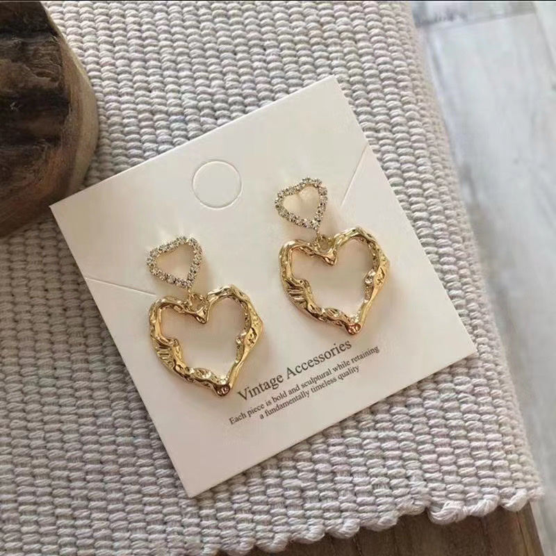 Pendientes simples viento frío retro moda europa y américa alto sentido pendientes influencer personalidad temperamento creativo y versátil earwear 20218 Specification image