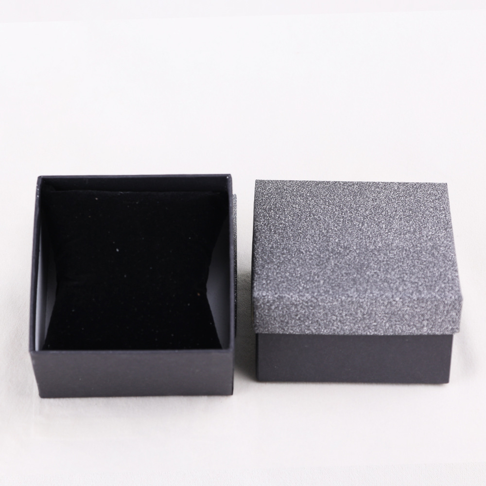 Zhihua packaging Black sandpaper watch box can be customized color with a small pillow matte paper exquisite bracelet box thumbnail