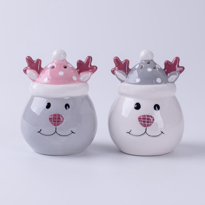 زجاجات عيد الميلاد الخزفية