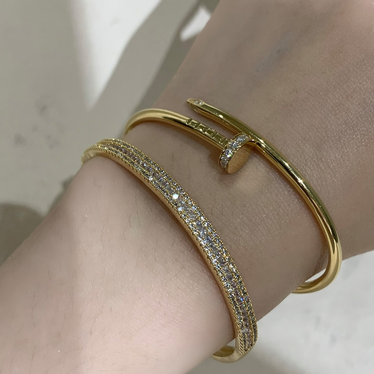 Original heavy industry super flash micro-inlaid zircon full diamond bracelet woman