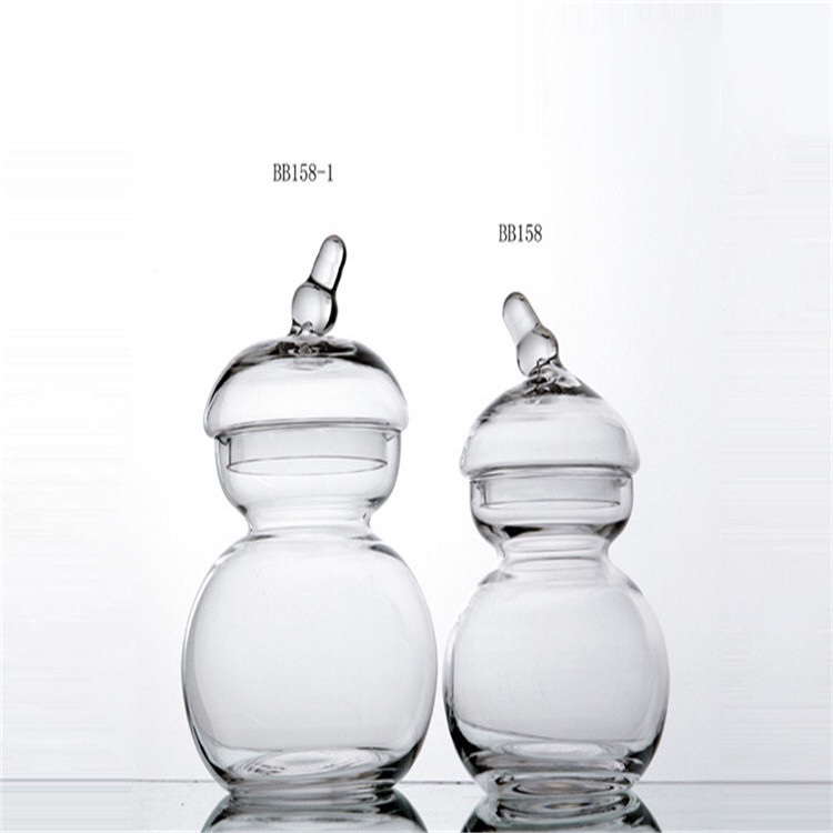 BBGLASS保北玻璃 透明玻璃小罐 人工吹制 糖果罐