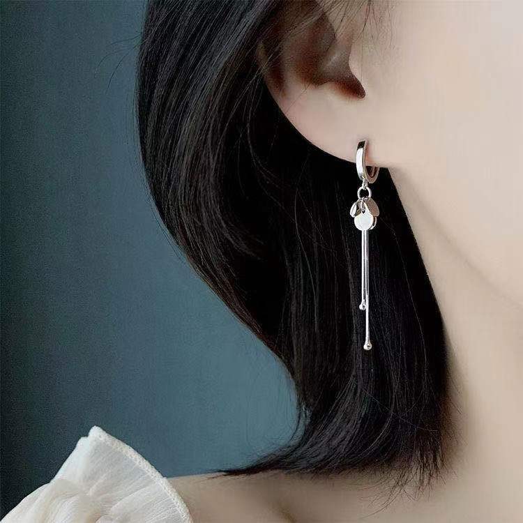 Tassel earrings temperament long earrings for women Fashion earrings Autumn and winter earrings earrings studs for women advanced atmospheric ear buckle gift