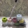 陶瓷牙刷架糖果色韩国日本流行陶瓷简约牙刷架牙刷座陶瓷色釉手工制作创意牙刷座图