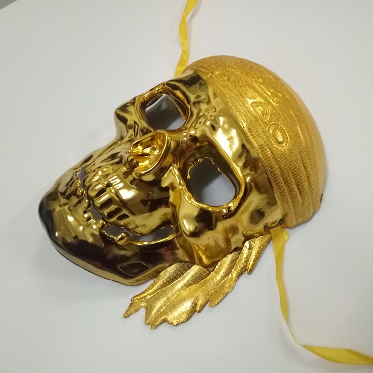 万圣节面具 加勒比海盗 骷髅面具海盗面具万圣节派对搞怪道具玩具 详情图6