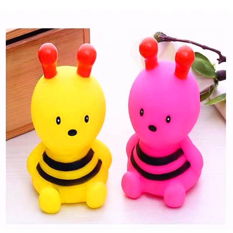 狗狗玩具耐咬发声幼犬磨牙动物玩具中小型犬耐咬卡通蜜蜂橡胶玩具产品图