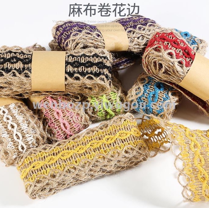 DIY彩色绿色藤条树叶绿叶森林系装饰绳子麻绳手工116