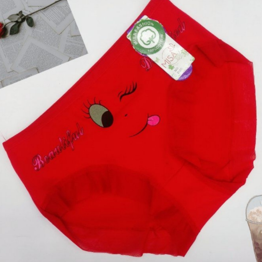 New Women's Underwear Fashion Girls' Briefs Women's Briefs Small Underwear High-Grade Underwear Cotton Underwear Pure Cotton Medium Low Waist