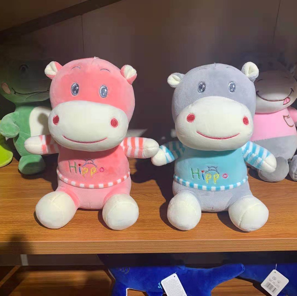 河马毛绒公仔毛绒玩具批发