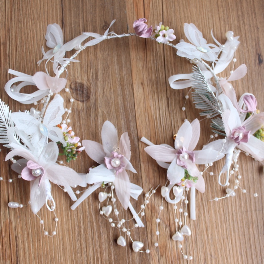 Jialan Accessories Forest-themed country fresh Bride headwear set Outdoor shooting headwear