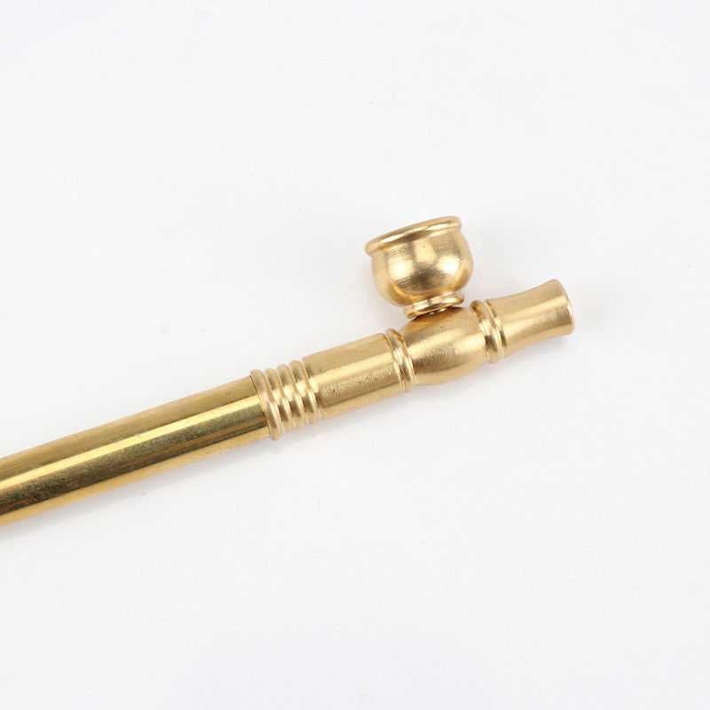 Dual-purpose brass pipe, stretchable, old-fashioned pipe, pipe pot, brass pipe pot detail image 2