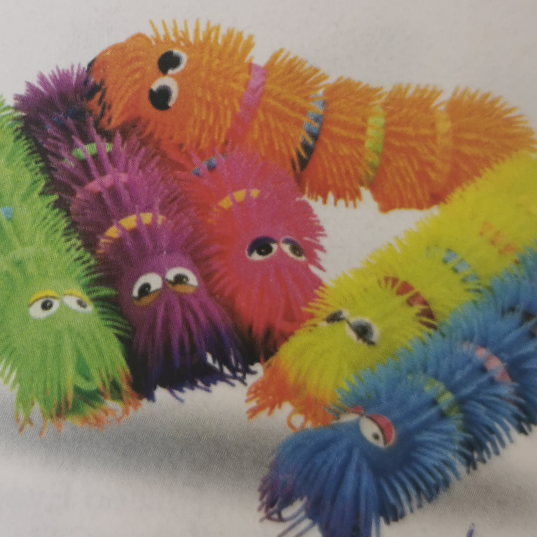 13寸眼睛毛毛虫三色+手环+帽子