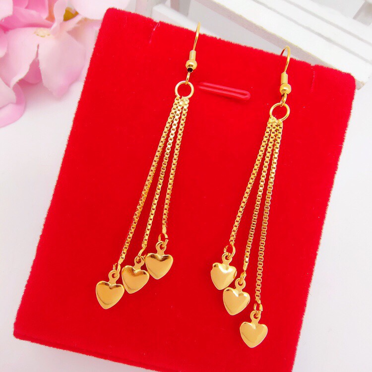 Heart-shaped earrings,