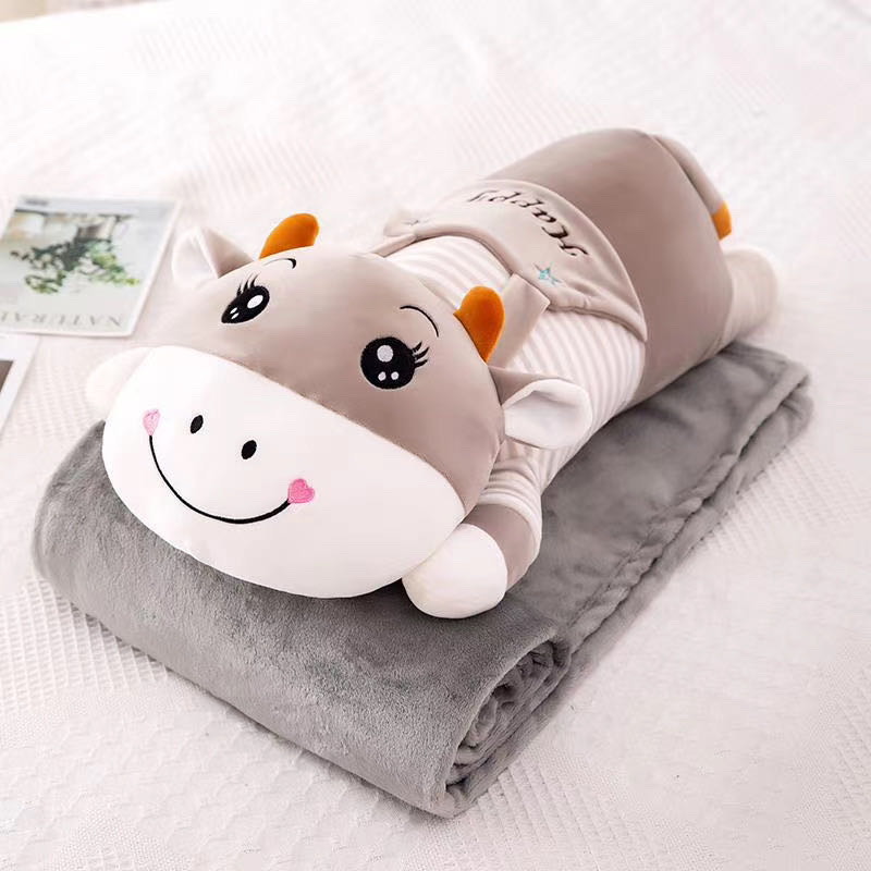 灰色牛空调被产品图