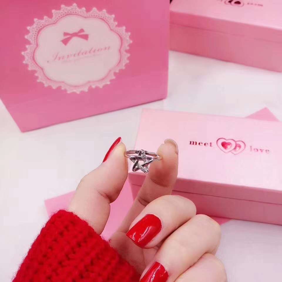 ( ｰ̀εｰ́ )用时间，感受美好事物

          ♡五角星⭐️纯银戒指💍♡产品图